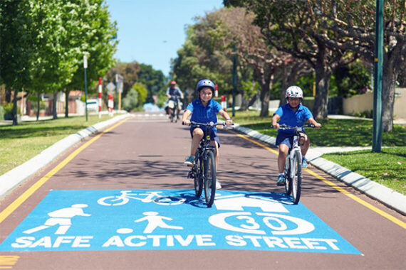 A Safe Active Street in Perth, Western Australia (Source: West Australian Department of Transport)