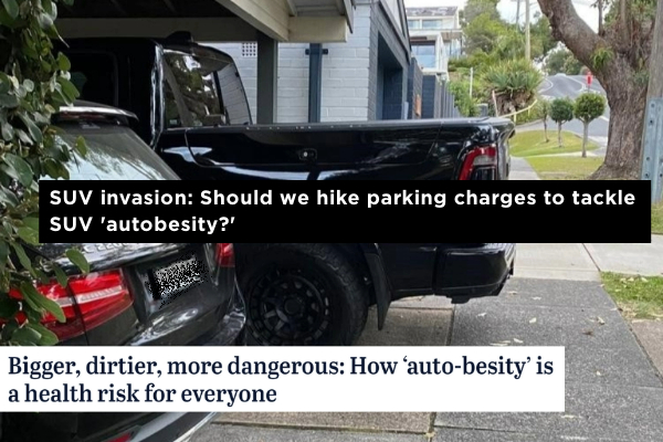 Supersizing parking for supersized cars is mad
