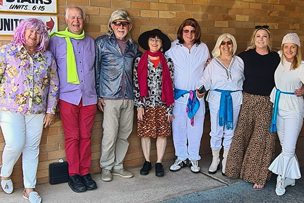 Bike Leichhardt touring members dressed for the occasion.