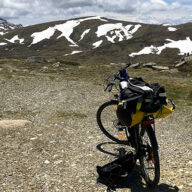 Bike stop on Summit Walk, Mount Kosciuszko (Photo: Charlie Bellemore)